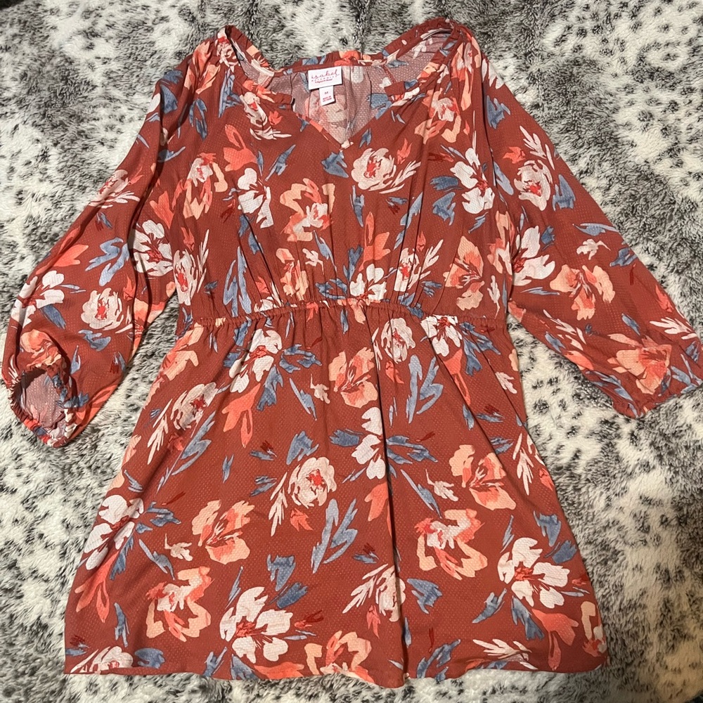 Isabel Maternity by Ingrid & Isabel Terracotta Floral V-Neck Blouse